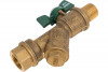 Кран шаровой для воды Bugatti с фильтром Eco Valve Rp1/2" x R1/2" DN15 PN20 743G 0743G04 фото 2 &mdash; Multielectrika