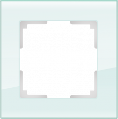 Рамка на 1 пост (натуральное стекло) WL01-Frame-01 &mdash; Multielectrika