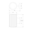 Уличный настенный светильник Strict IP54 1404 Techno серый фото 9 &mdash; Multielectrika