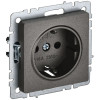 Розетка с заземлением без защитных шторок 16А IEK Brite РС11-1-0-БрТБ темная бронза фото 1 — Multielectrika