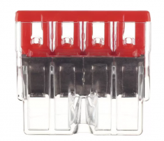 Клемма на 4 провода Wago 2273-204 0,5-2,5 кв. мм самозажимная без пасты (100 шт.) &mdash; Multielectrika