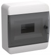 Корпус пластиковый IEK TEKFOR ЩРН-П-8 IP41 черная прозрачная дверь фото 2 — Multielectrika