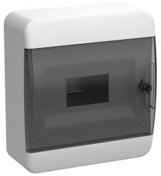 Корпус пластиковый IEK TEKFOR ЩРН-П-8 IP41 черная прозрачная дверь &mdash; Multielectrika