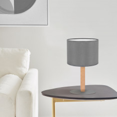 Настольный светильник с тканевым абажуром 5219 Deva Graphite &mdash; Multielectrika