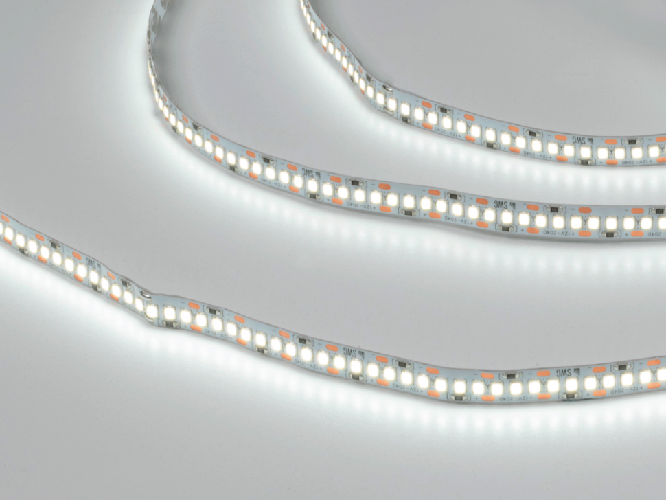 Лента светодиодная 22 Вт/м, SMD2835, 204LED/м, 12В , IP20, Холодный, 3М фото 1 — Multielectrika