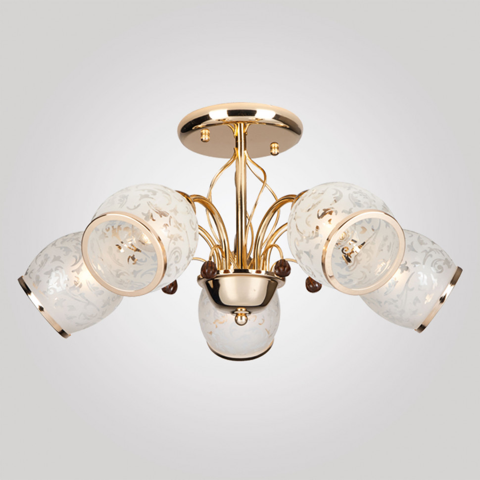 Потолочный светильник 30026/5 золото фото 1 — Multielectrika