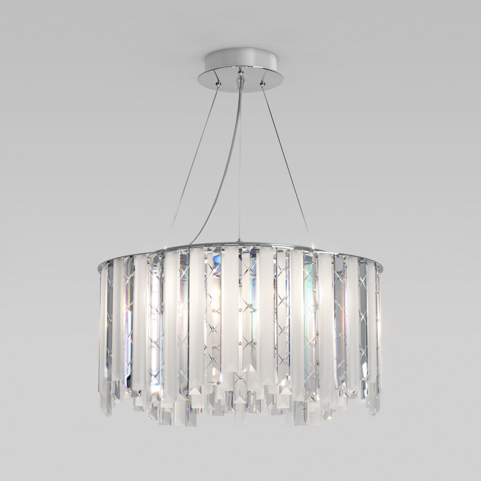 Люстра хрустальная с функцией Умный Дом 101011/6 хром фото 1 — Multielectrika