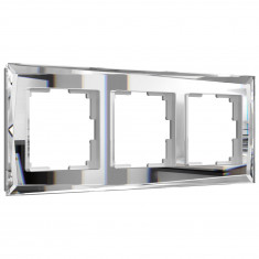 Рамка из стекла на 3 поста Diamant зеркальный W0031220 &mdash; Multielectrika