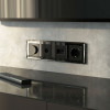 Рамка из стекла на 4 поста Diamant черный W0041208 фото 2 &mdash; Multielectrika