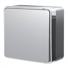 Выключатель одноклавишный проходной Gallant серебряный W5012006 &mdash; Multielectrika