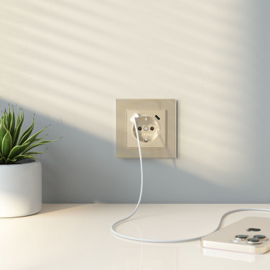 Рамка из стекла на 1 пост Favorit шампань W0011111 &mdash; Multielectrika