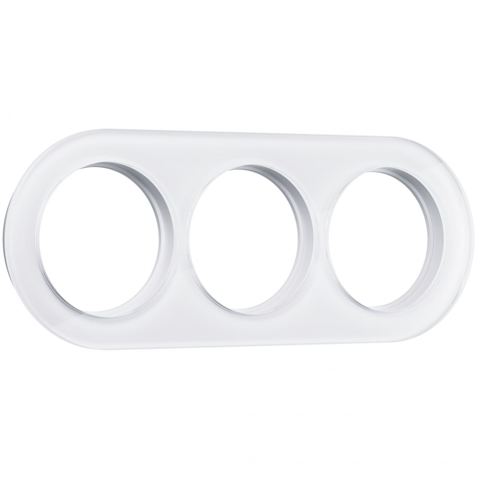 Рамка на 3 поста (Белый) WL21-frame-03 фото 1 — Multielectrika