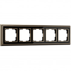 Рамка на 5 постов (бронза/черный) WL17-Frame-05 &mdash; Multielectrika