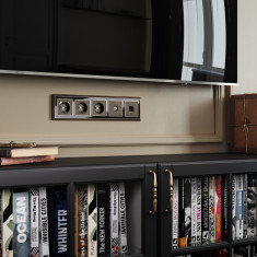 Рамка на 5 постов (бронза/черный) WL17-Frame-05 &mdash; Multielectrika