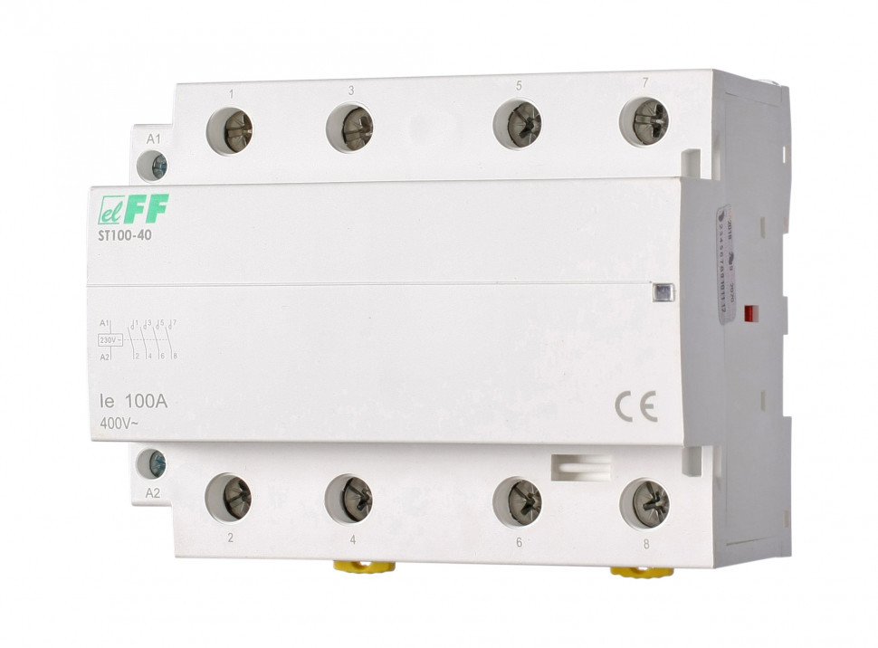 Контактор модульный (Ампер-100 / Волт-230 АС / Контакт-4NO) ST100-40 фото 1 — Multielectrika