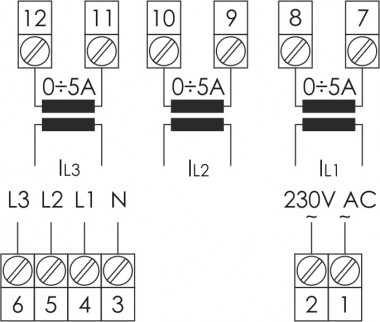 Цифровой указатель для постоянного контроля параметров в трехфазной сети DMM-4T — Multielectrika