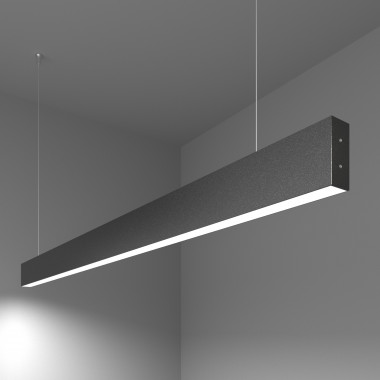 Линейный светодиодный подвесной односторонний светильник 128см 25Вт 4200К серебряный 101-200-30-128 — Multielectrika