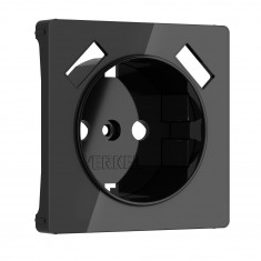 Накладка для розетки USB (черный акрил) W1179548 &mdash; Multielectrika