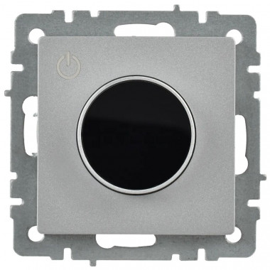 Термостат электронный с индикацией IEK BRITE ТС10-1-БрА алюминий — Multielectrika