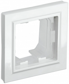 Рамка на 1 пост IP44 IEK Brite РУ-1-БрБ-44 белая &mdash; Multielectrika