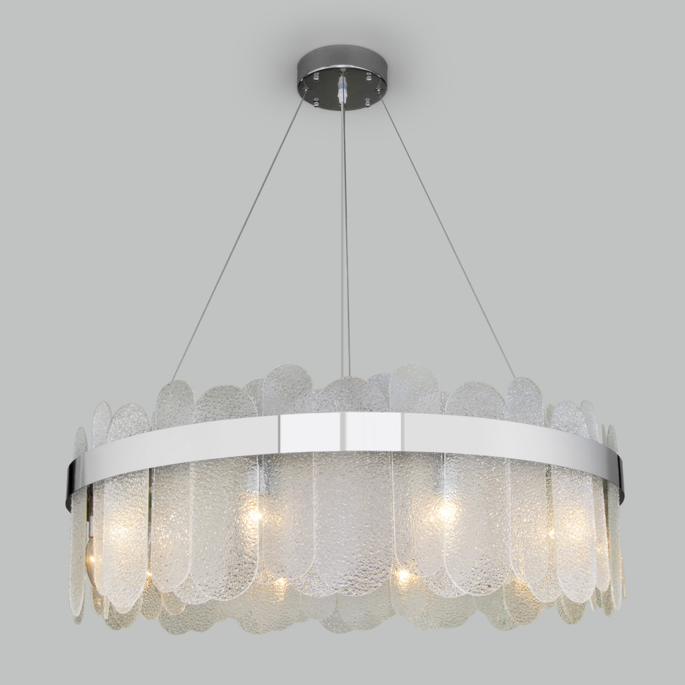Умная подвесная люстра с фактурным стеклом 333/10 Smart фото 1 — Multielectrika