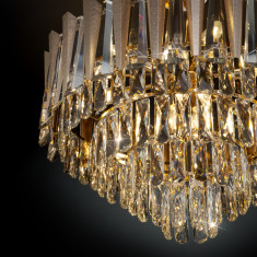 Потолочная люстра с хрусталем 328/9 золото &mdash; Multielectrika