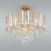 Потолочная люстра с хрусталем 328/9 золото фото 4 — Multielectrika
