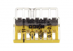 Клемма на 5 проводов Wago 2273-205 0,5-2,5 кв. мм самозажимная без пасты (100 шт.) &mdash; Multielectrika