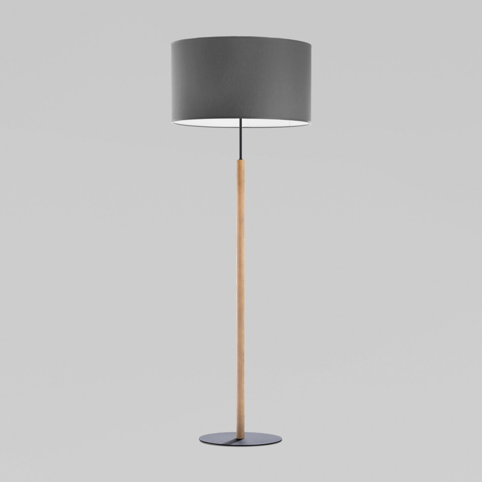 Напольный светильник с тканевым абажуром 5218 Deva Graphite фото 1 — Multielectrika