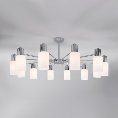 Потолочная люстра со стеклянными плафонами 70160/12 хром — Multielectrika