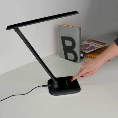 Настольный светодиодный светильник с сенсорным управлением Alcor черный (TL90200) — Multielectrika