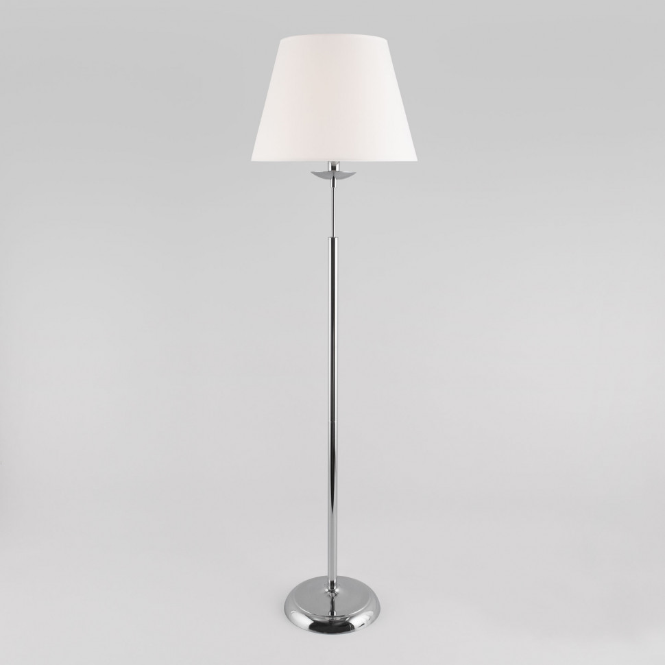 Напольный светильник с тканевым абажуром 01008/1 хром фото 1 — Multielectrika