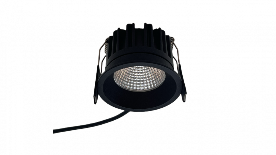 Светильник встраиваемый DILLY 8Вт, 50°, IP44, черный, 3000К, DL-RE1202-BL-WW фото 1 &mdash; Multielectrika