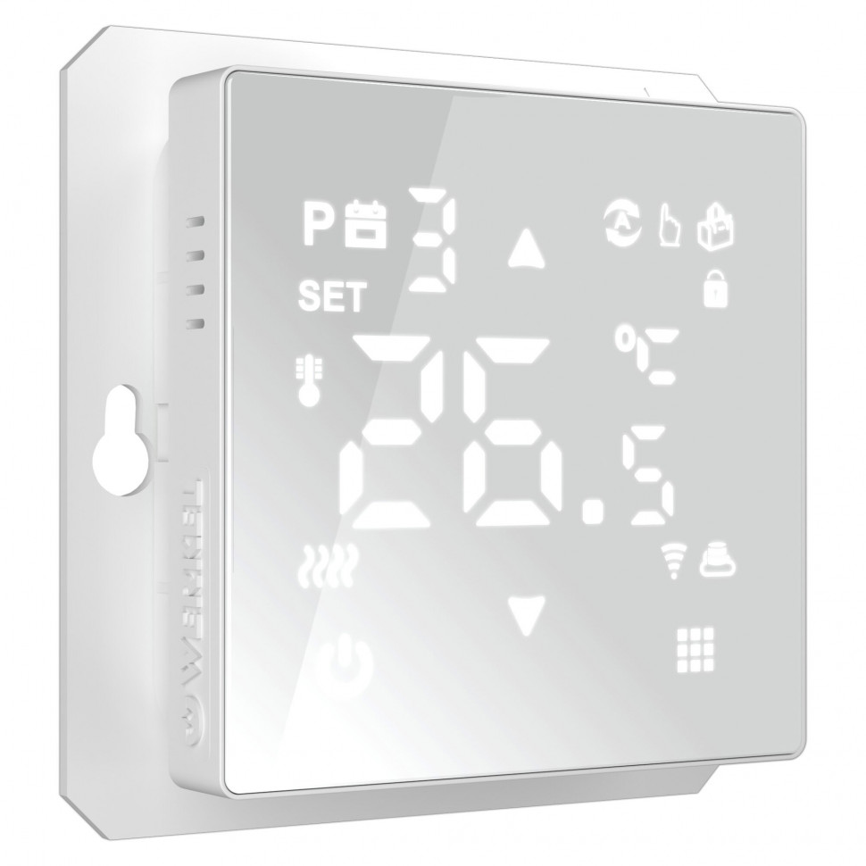 Умный сенсорный терморегулятор для теплого пола белый W1151201 фото 1 &mdash; Multielectrika