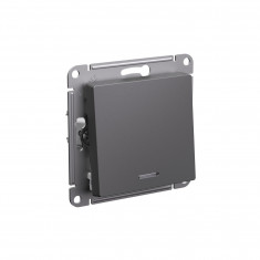 Переключатель одноклавишный Systeme Electric AtlasDesign 10А с подсветкой, базальт &mdash; Multielectrika