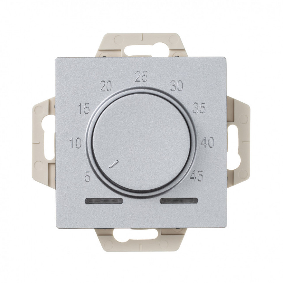 Термостат для теплого пола Systeme Electric AtlasDesign 10A, алюминий фото 1 — Multielectrika