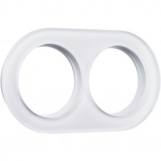 Рамка из стекла на 2 поста белый W0025101 &mdash; Multielectrika