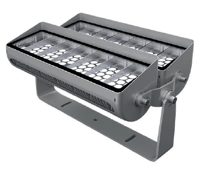 Уличный светодиодный прожектор 420 Вт, 100-305 В, угол рассеивания 45°, DMX512, IP66 фото 1 &mdash; Multielectrika