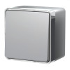 Выключатель одноклавишный влагозащищенный Gallant серебряный W5010206 фото 1 — Multielectrika
