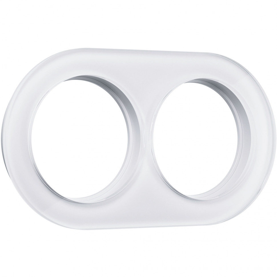 Рамка на 2 поста (Белый) WL21-frame-02 фото 1 — Multielectrika