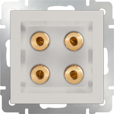 Акустическая розетка (слоновая кость) WL03-AUDIOx4 ivory — Multielectrika