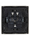 IEK FORTE&PIANO Выключатель 2-клавишный 10А FP505 сталь, FP-V20-0-10-1-K46 фото 3 &mdash; Multielectrika