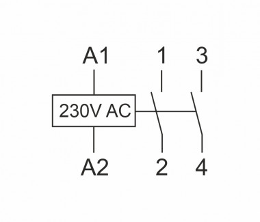 Контактор модульный (Ампер-100 / Волт-230 АС / Контакт-2NO) ST100-20 — Multielectrika