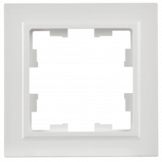 Рамка на 1 пост IEK Brite РУ-1-БрБ белая &mdash; Multielectrika