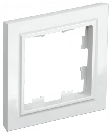 Рамка на 1 пост IEK Brite РУ-1-БрБ белая — Multielectrika