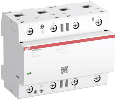 Контактор ABB ESB100-40N-06 модульный (100А АС-1, 4НО), катушка 230В AC/DC — Multielectrika