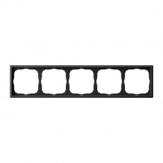 Рамка на 5 постов Systeme Electric ArtGallery универсальная, карбон &mdash; Multielectrika