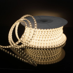 Светодиодная лента  220 В 14,4 Вт/м 120 Led/м 2835 IP65, дневной белый 4200K, 50 м Лента светодиодная 220V 14,4W 120Led 2835 IP65 дневной белый, 50 м &mdash; Multielectrika
