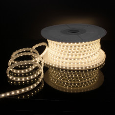 Светодиодная лента  220 В 14,4 Вт/м 120 Led/м 2835 IP65, дневной белый 4200K, 50 м Лента светодиодная 220V 14,4W 120Led 2835 IP65 дневной белый, 50 м &mdash; Multielectrika