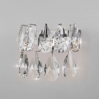 Настенный светодиодный светильник с хрусталем 437/1 Strotskis — Multielectrika